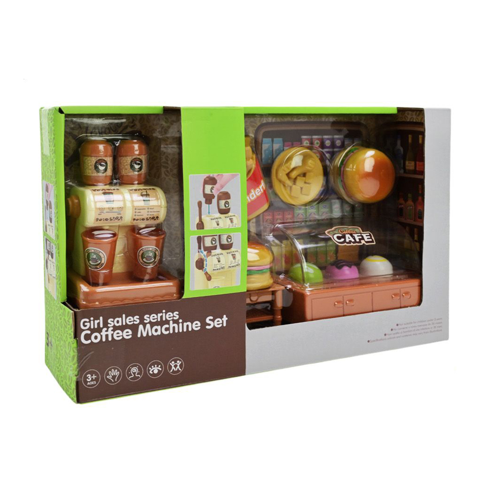 Іграшковий набір Shantou Jinxing Coffee Machine Set від 3 років, 9 деталей (71022-48)
